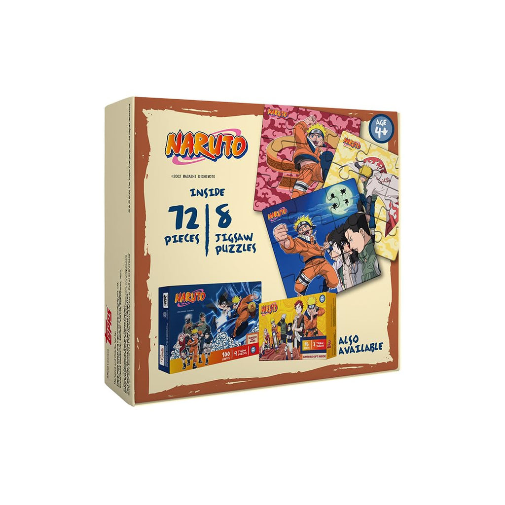 Topps Naruto Jigsaw Puzzle Bundle - Pack of 2 (72 Pieces Each)