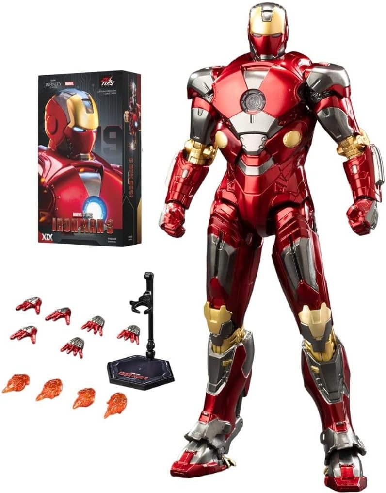 ZD Toys Anniversary Series 1/10th Scale Iron Man Mark XIX MK19 Tiger Collector Action Figure