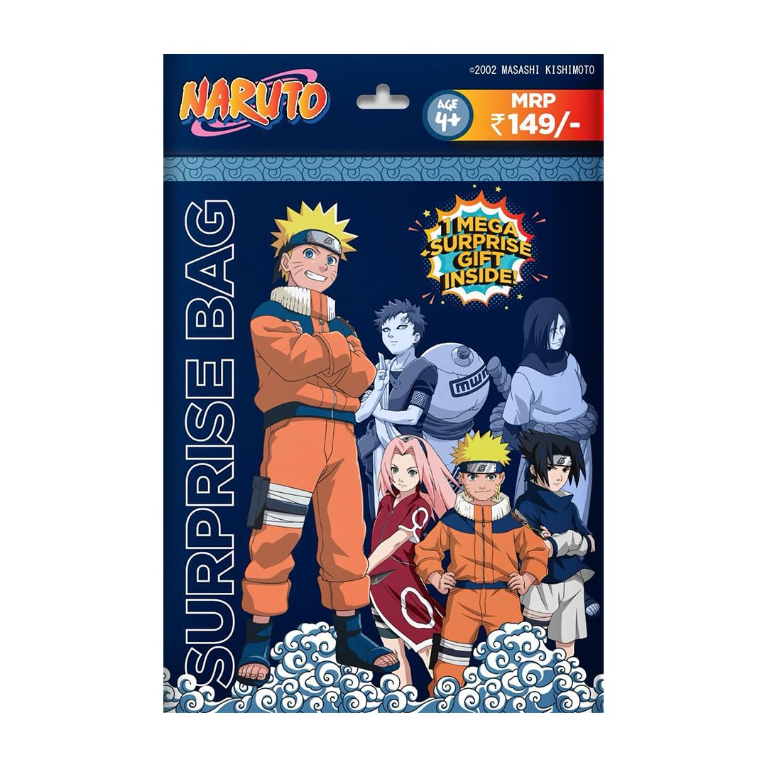 Topps Naruto Surprise Bag -Pack of 4 (4 Years & Above)