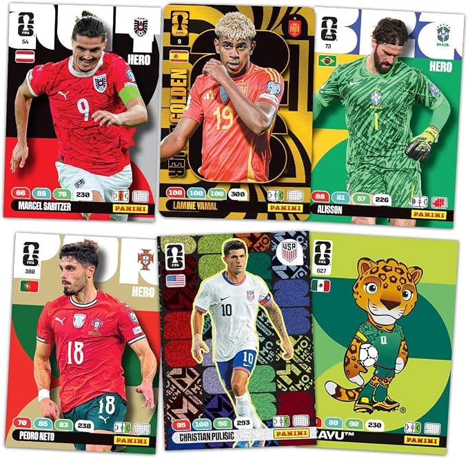 Panini FIFA World Cup 2026 Adrenalyn XL Fat Pack Trading Cards Official Football Collectible Cards