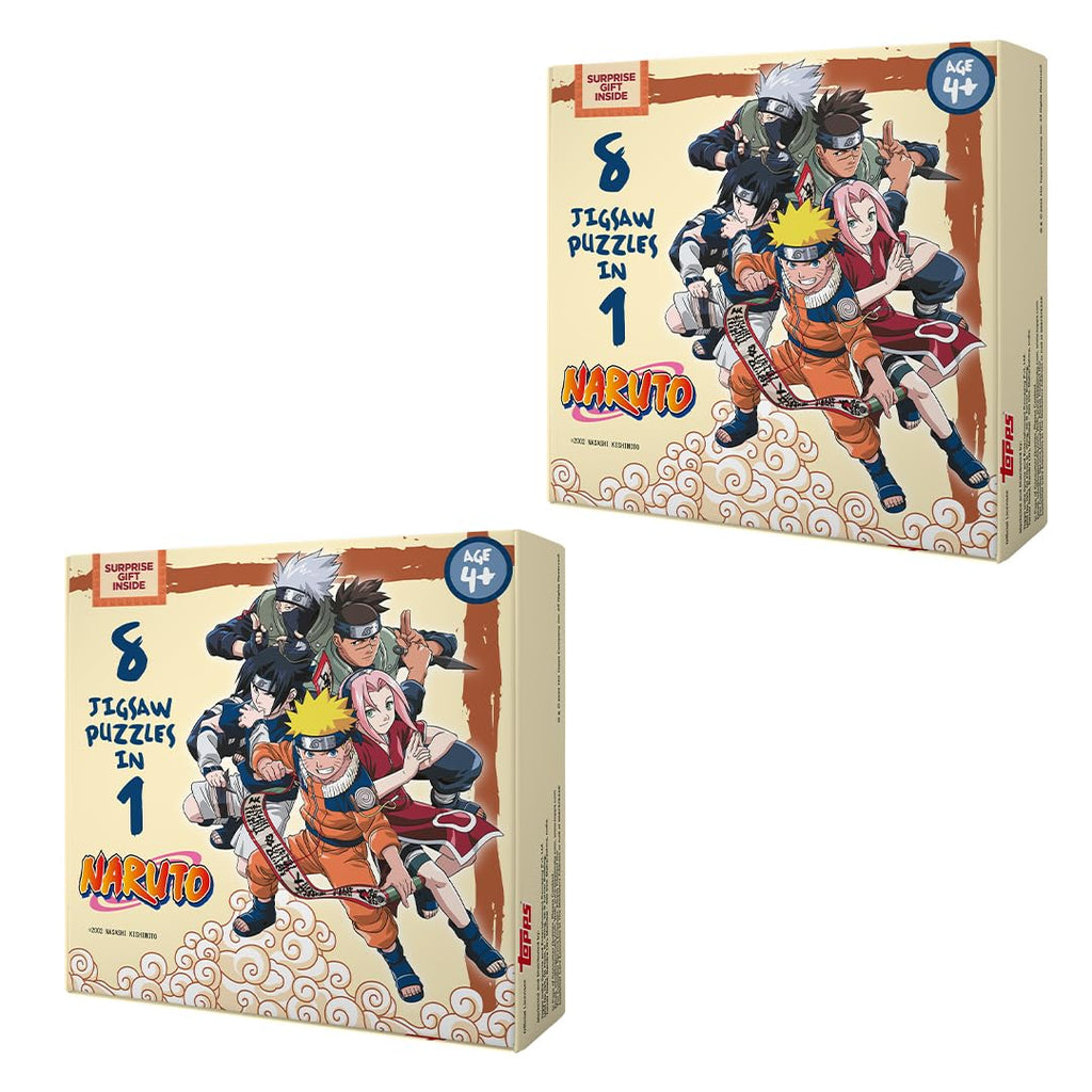Topps Naruto Jigsaw Puzzle Bundle - Pack of 2 (72 Pieces Each)