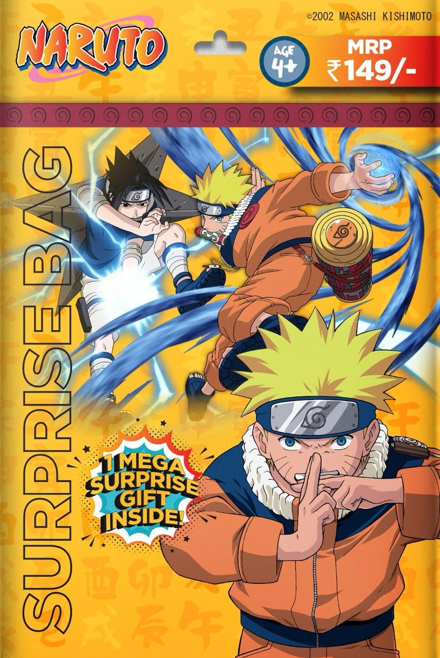 Topps Naruto Surprise Bag -Pack of 4 (4 Years & Above)