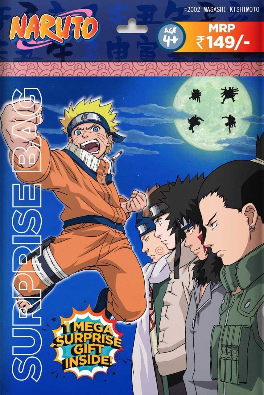 Topps Naruto Surprise Bag -Pack of 4 (4 Years & Above)