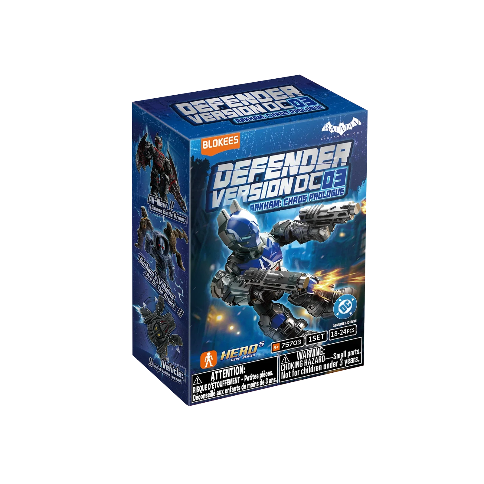 DC Defender Version 03 Arkham: Chaos Prologue | Blokees